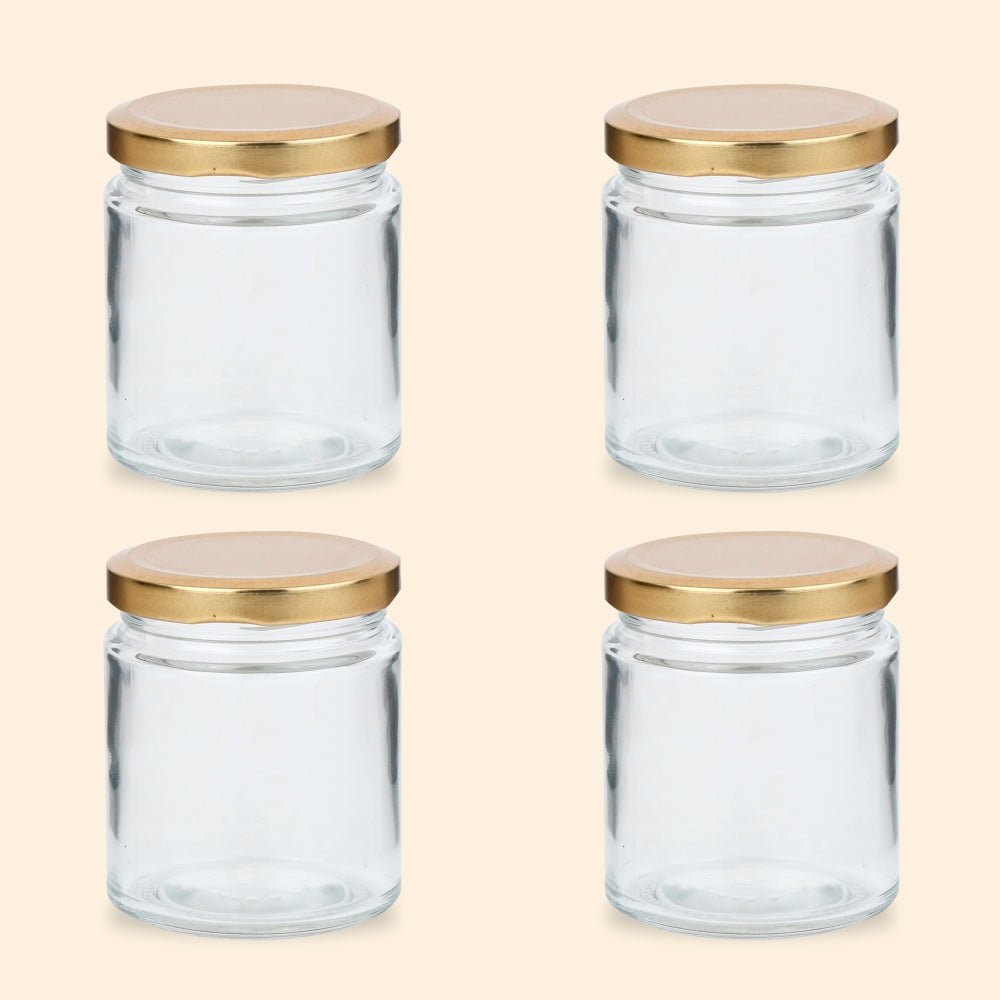 Shoprythm Packaging,Cosmetic Jar Glass jar with Golden lid Shoprythm Packaging,Cosmetic Jar Glass jar with Golden lid
